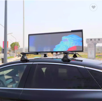 Điều khiển không dây 3G 4G P2.5 P3.33 Màn hình LED trên xe taxi Dấu hiệu trên cùng hai mặt