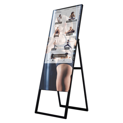 Chân đế trên sàn 43 inch Gương thể dục thông minh Màn hình cảm ứng Camera Hiển thị thông minh