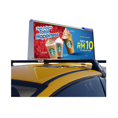 Màn hình Led Top Taxi ngoài trời 1920Hz với kích thước tiêu chuẩn 960x320mm