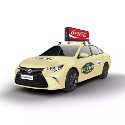 P2.5 Taxi chống thấm nước Top Led Display Double Sided Digital Mobile Media