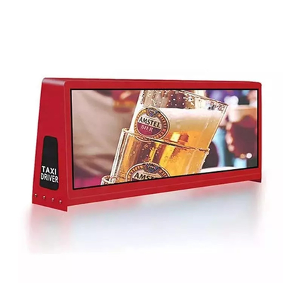 Không thấm nước đủ màu 3840HZ Taxi Top Led Display Quảng cáo Video Wall