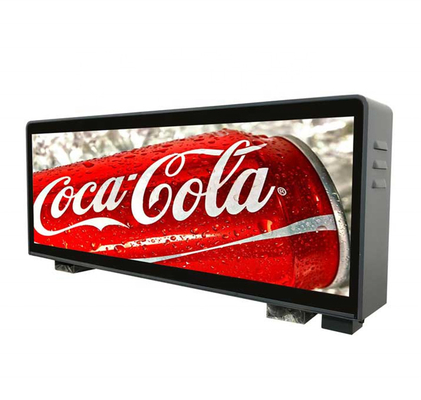 P4 Outdoor IP67 Led Taxi Roof Sign Bảng hiển thị điện tử 64 × 32dots